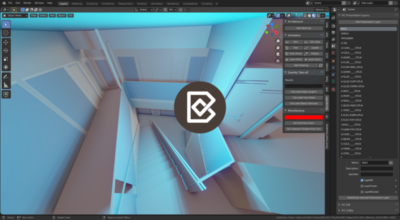 New BlenderBIM Add-on release v0.0.201115