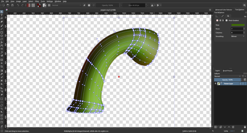 Krita is releasing the first beta for version 4.4.2.
