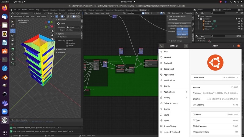 Topologic is now a one-click install for Blender/Sverchok