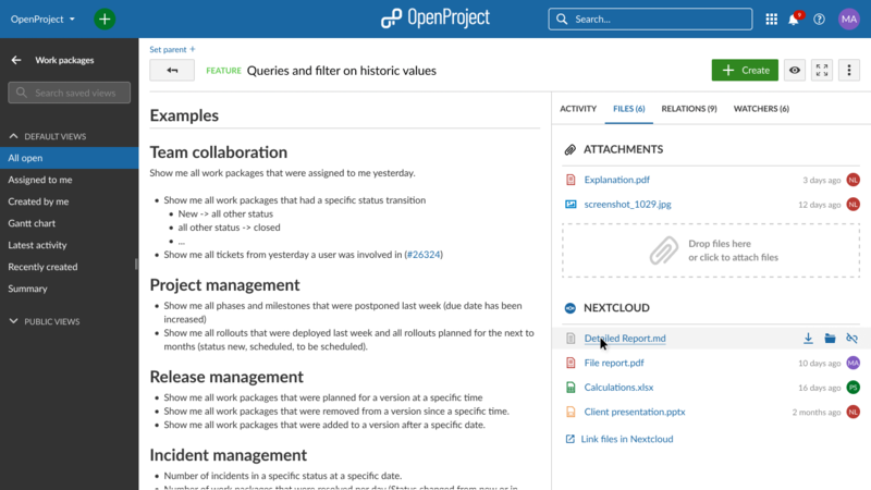 OpenProject 12.2.0 released with Nextcloud integration