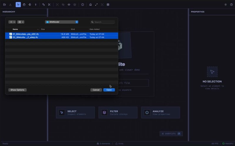 IFClite federated loading support demonstration