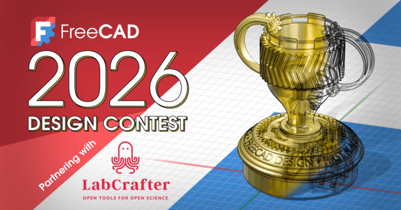 FreeCAD Community Design Contest 2026 open science cover