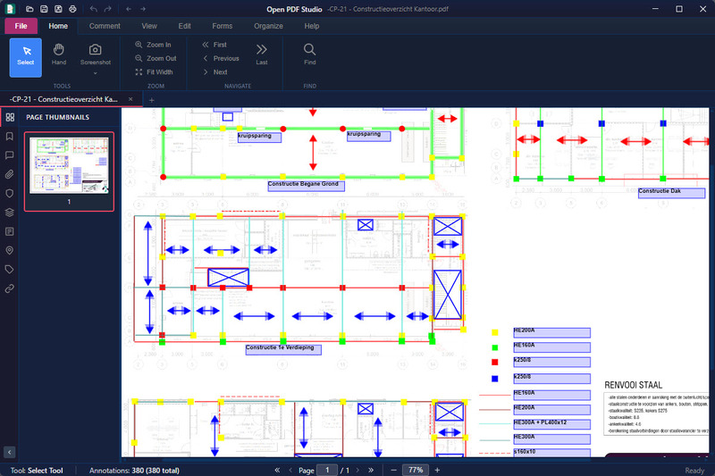 Open PDF Studio main interface